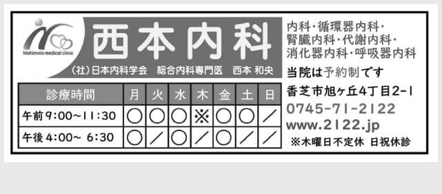 西本内科の広告